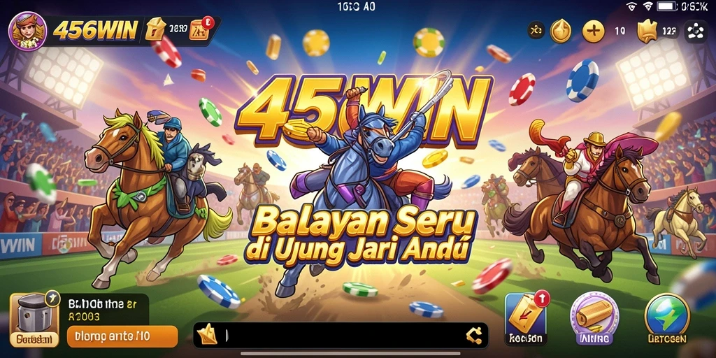 Screenshot gameplay 456WIN menampilkan aksi balapan yang mendebarkan.