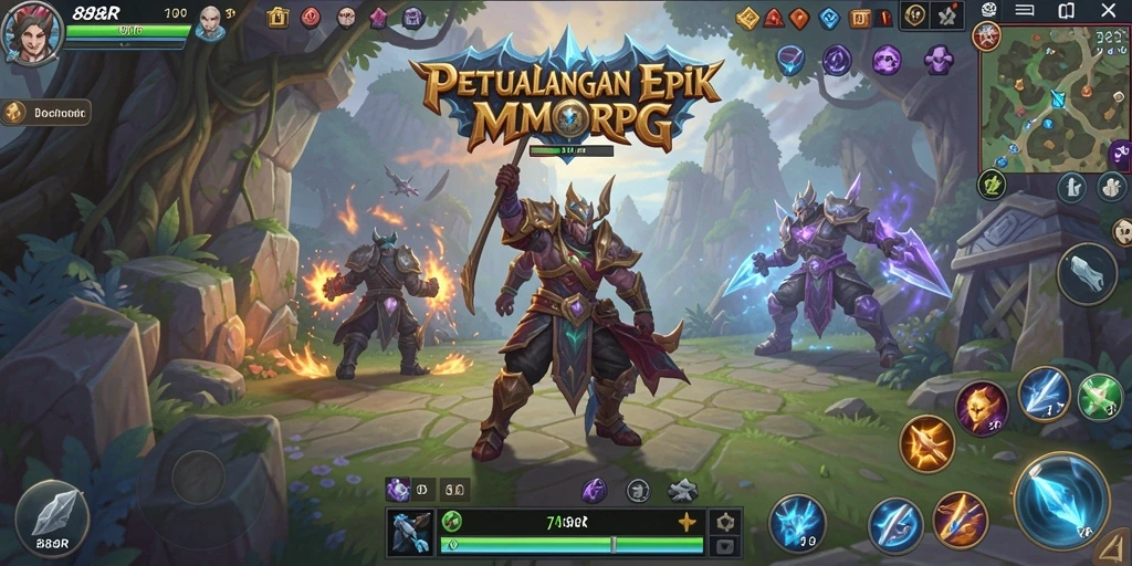 Gameplay menarik dalam dunia fantasi MMORPG 888R