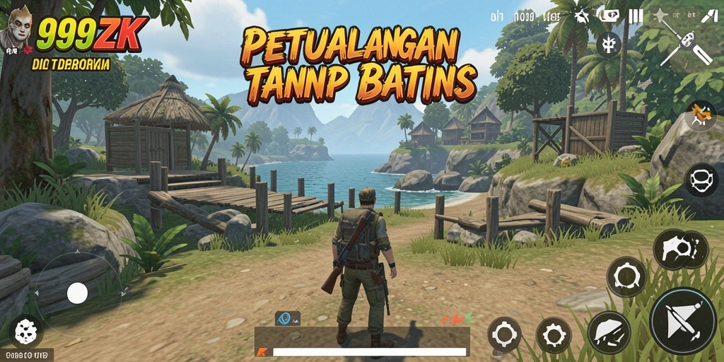 Tampilan gameplay <strong>999ZK</strong> yang luas dan memukau dalam dunia terbuka.