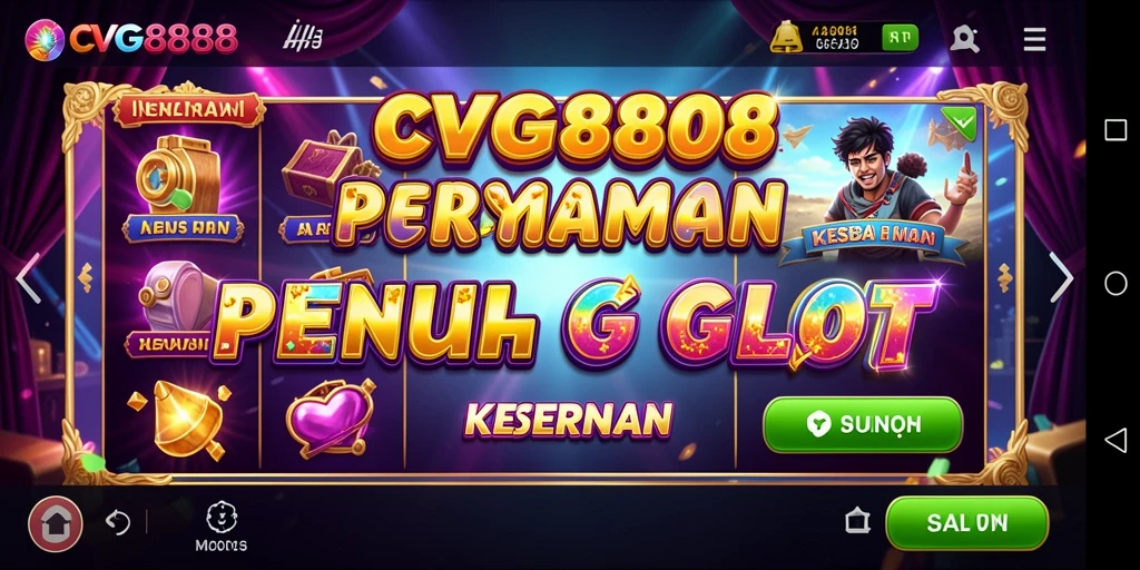 Tampilan gameplay menarik dari CVG8888 dengan tema slot yang beragam.
