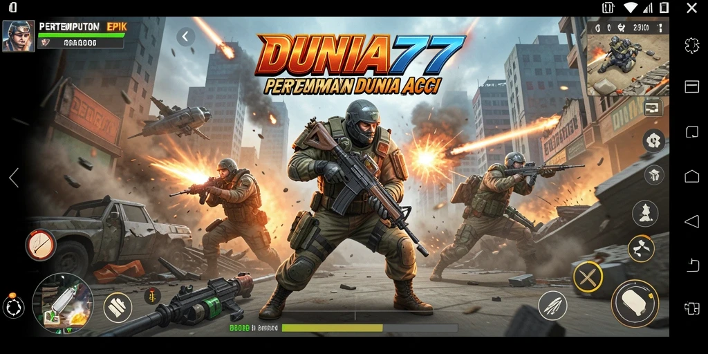Gameplay DUNIA77 yang menegangkan dan penuh aksi.