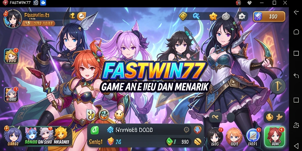 Tampilan gameplay menarik dari FASTWIN77 dengan karakter Anime.
