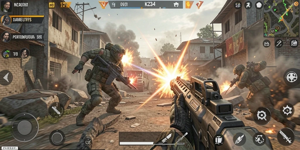 Gameplay K234 yang mendebarkan dalam pertempuran TPS.