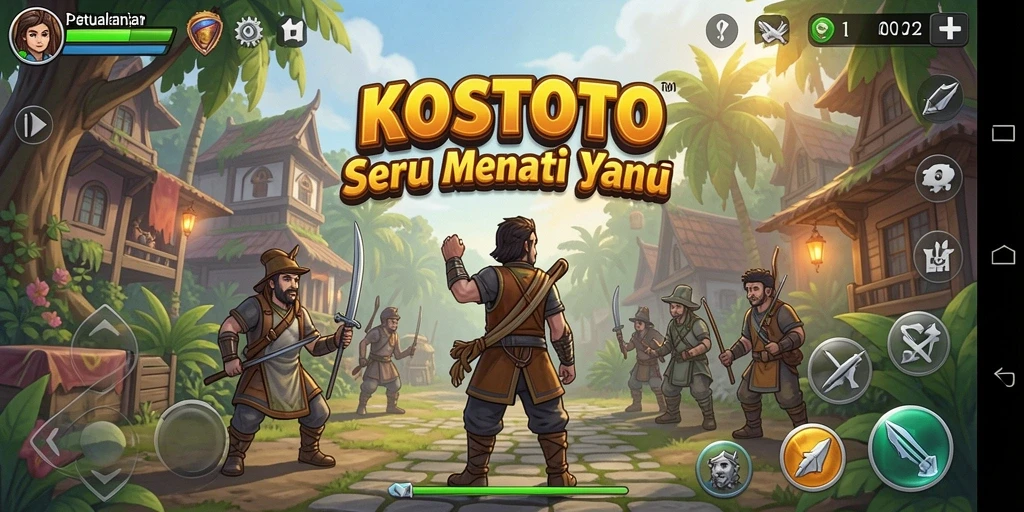 Gameplay seru KOSTOTO dengan tantangan menarik dan grafis menawan.