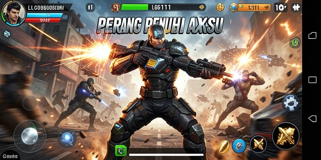 Tangkapan layar game LG111 menampilkan aksi pertempuran yang mendebarkan.