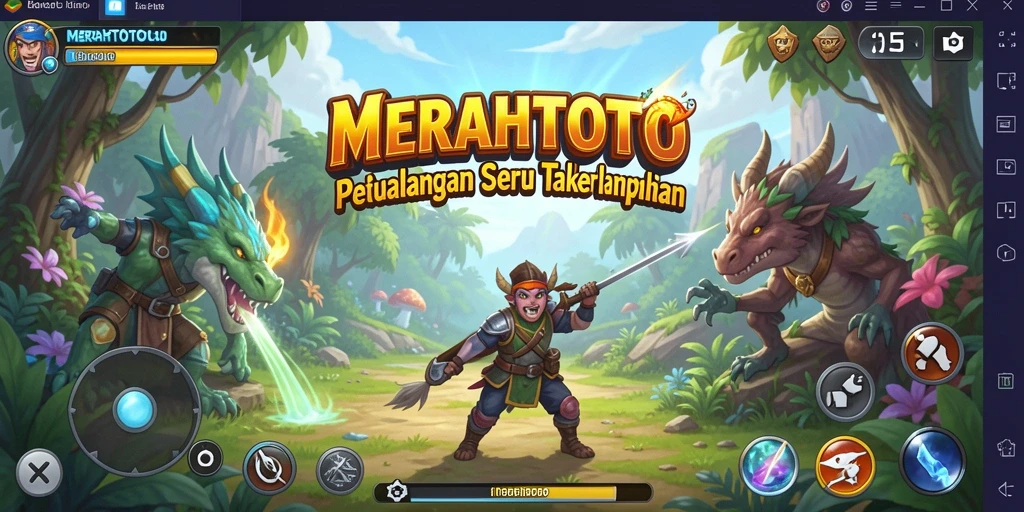 Tampilan gameplay <strong>MERAHTOTO</strong> dengan aksi petualangan seru.