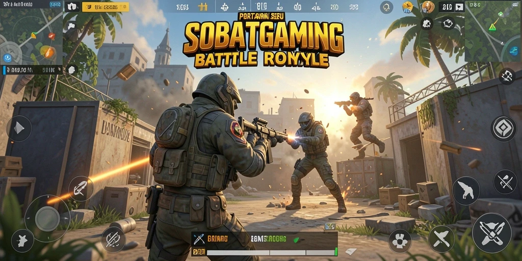 Tampilkan aksi seru dan gameplay intens dalam pertempuran Battle Royale.