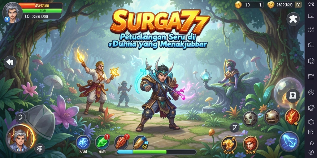 Tampilkan gameplay SURGA77 dengan aksi petualangan yang mendebarkan.
