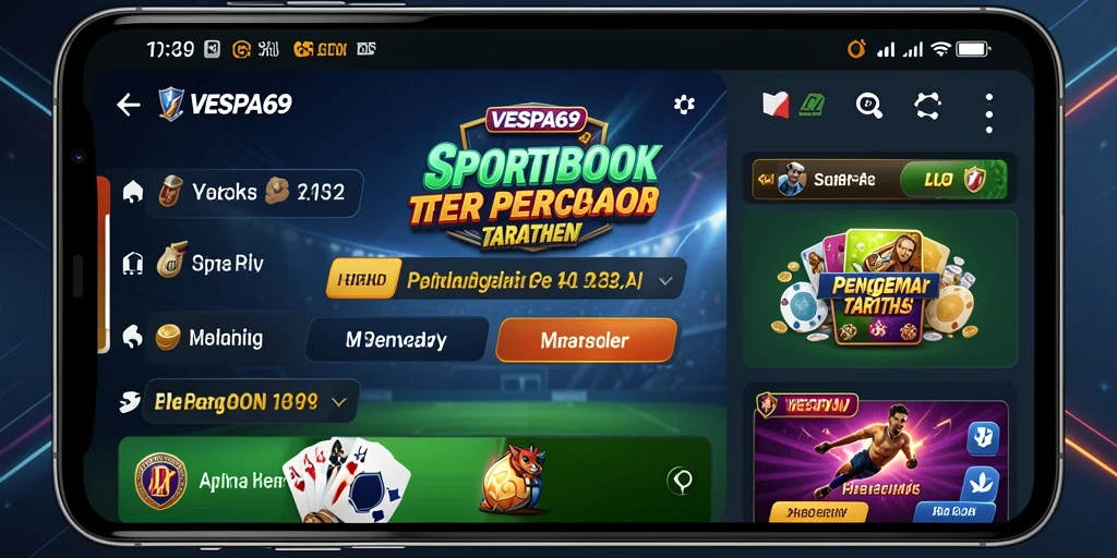 Tampilan gameplay VESPA69 menampilkan taruhan olahraga yang menarik.